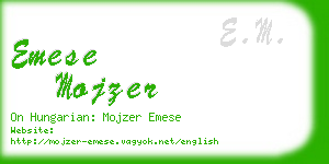 emese mojzer business card